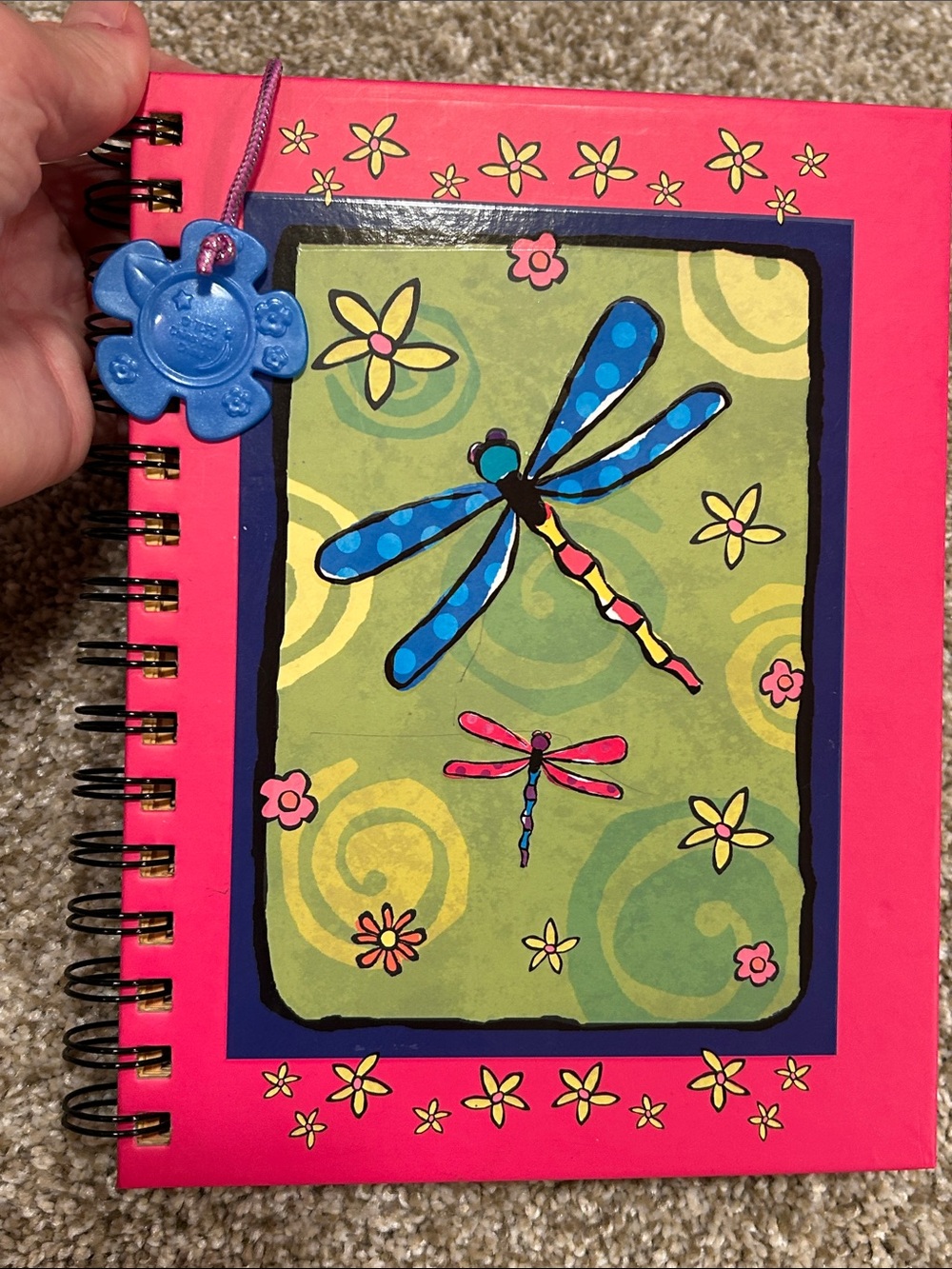 Vintage Children’s Dragonfly journal, sturdy spiral bound pages
